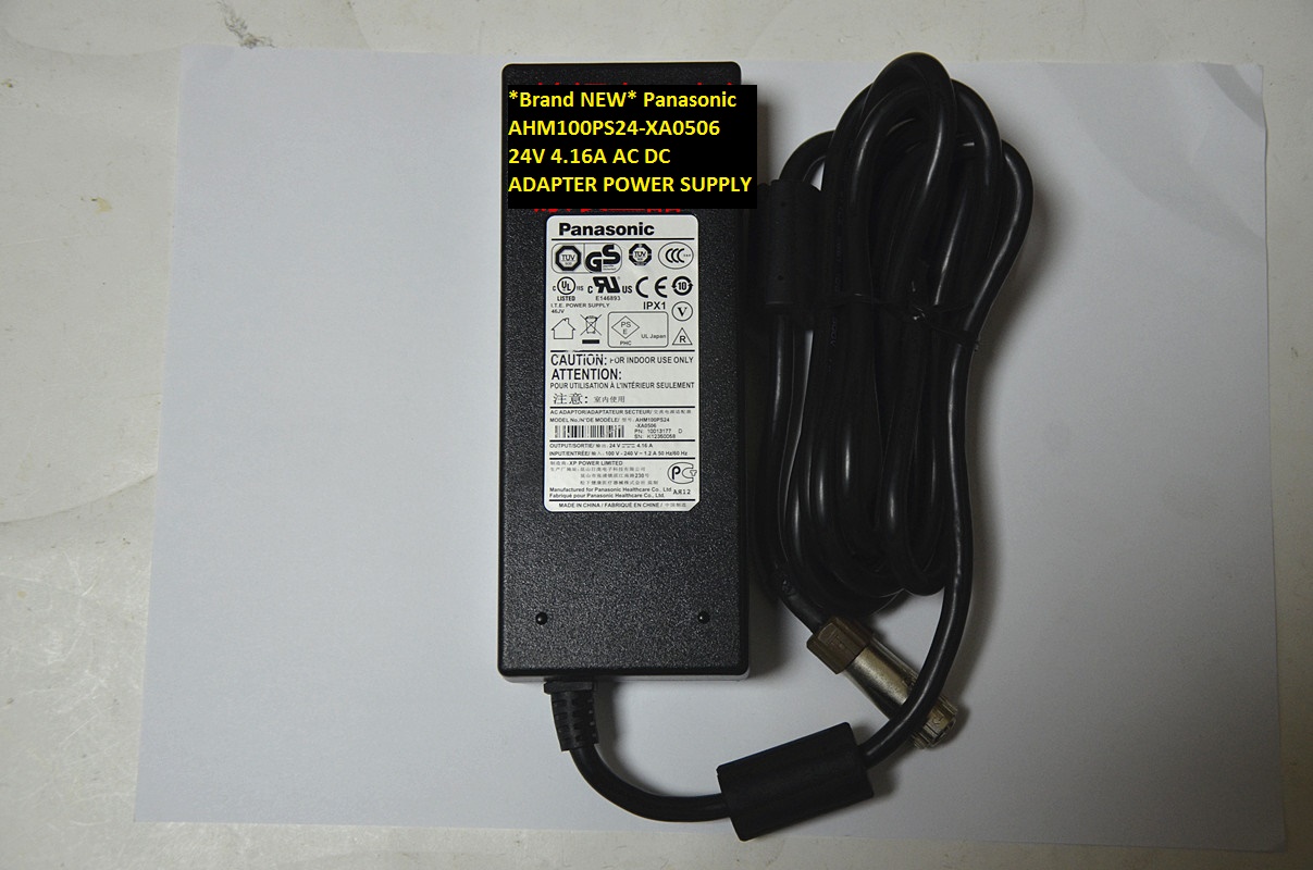 *Brand NEW* AC100-240V AHM100PS24-XA0506 Panasonic 24V 4.16A AC DC ADAPTER POWER SUPPLY